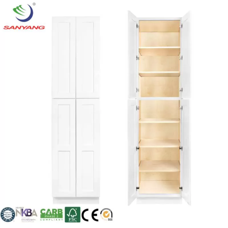Wholesale Modular Contemporary Kitchen Pantry Cabinets Shaker Door Style Set American Kitchen Island Cabinet Modern Style