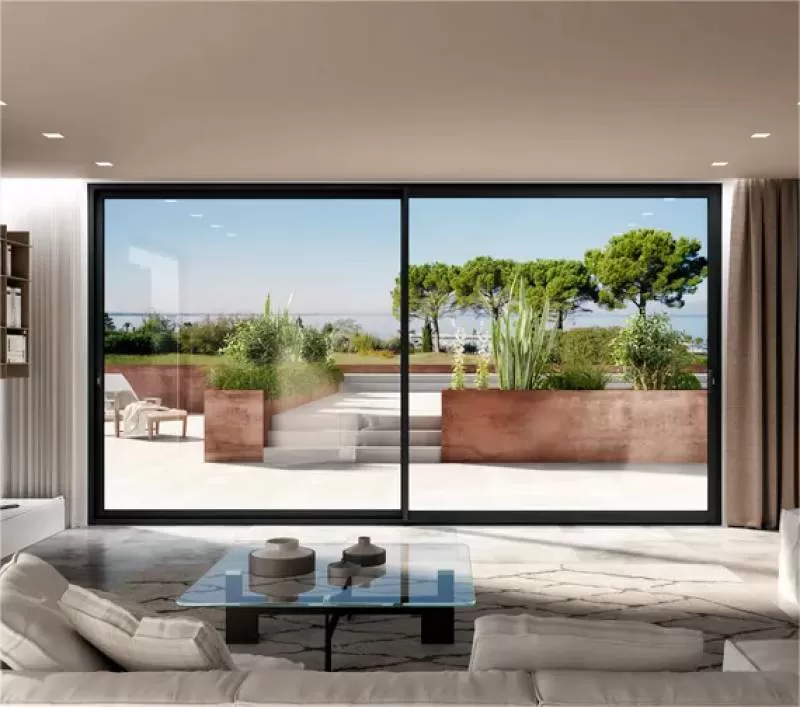 Custom Decorative Built in Louver Hollow Shutter Aluminium Double Glazing Window Blinds Aluminum Sliding Windows