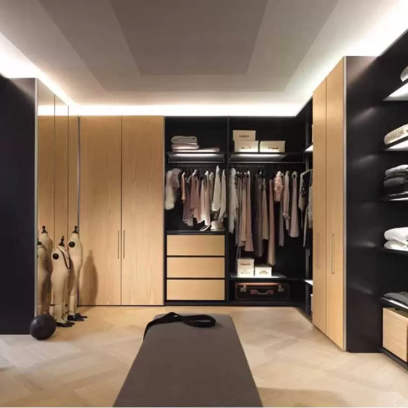 Modern Style Wood Wardrobes Cabinets Set Furniture Design Custom Made Bedroom Wardrobe