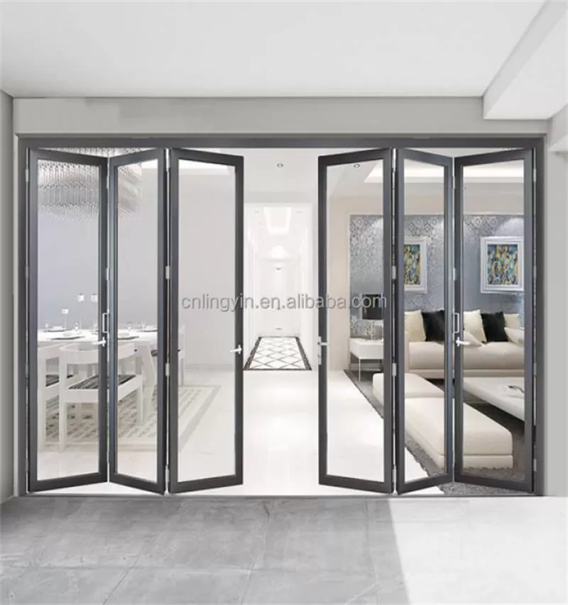 Smooth-Sliding Hurricane-Proof Aluminum Folding Door Systems