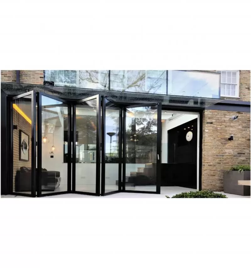 Weather-Tight Aluminum Folding Door with Sliding Mechanism