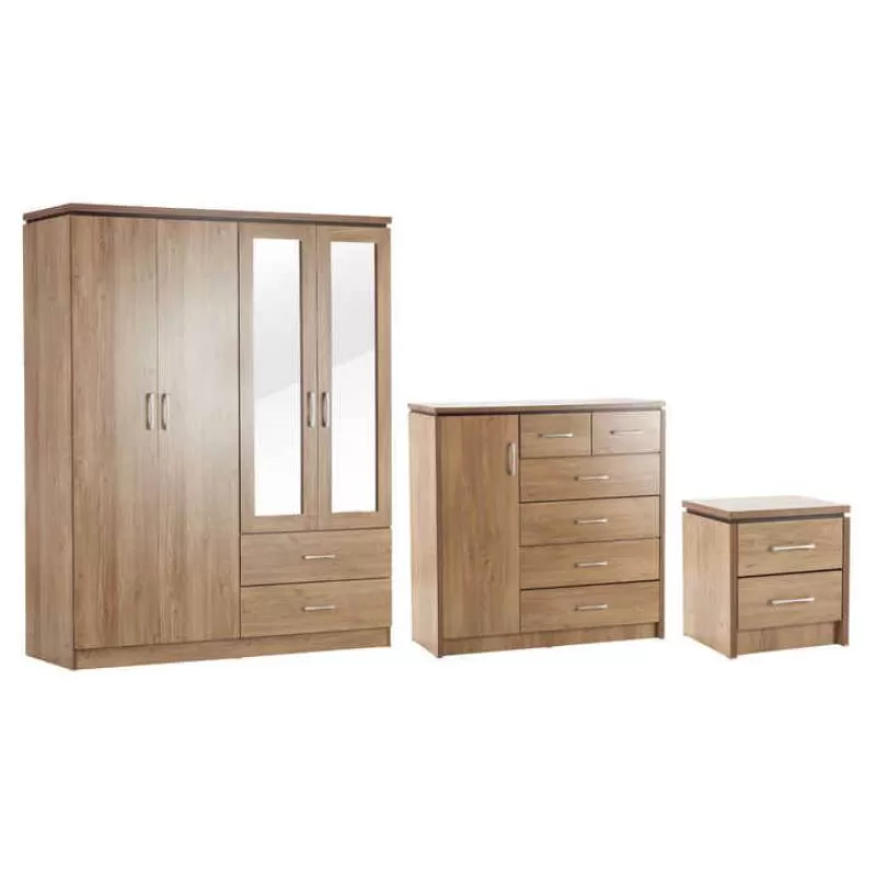Modern Bedroom Furniture Wooden Practical Wardrobes Customized