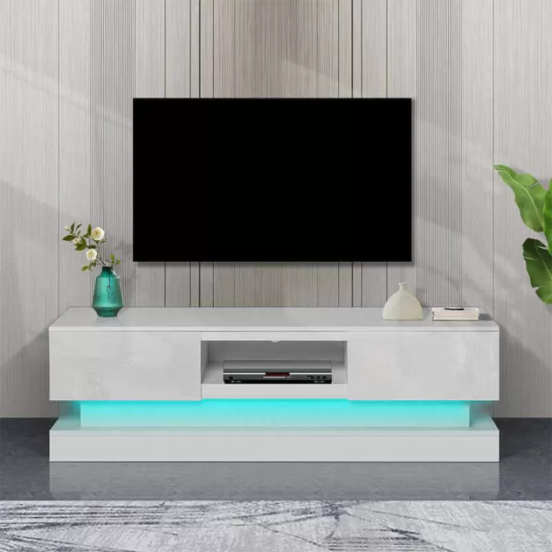 Wooden Furniture Factory Modern LED Wooden Decoration Living Room Furniture TV Stand Cabinet