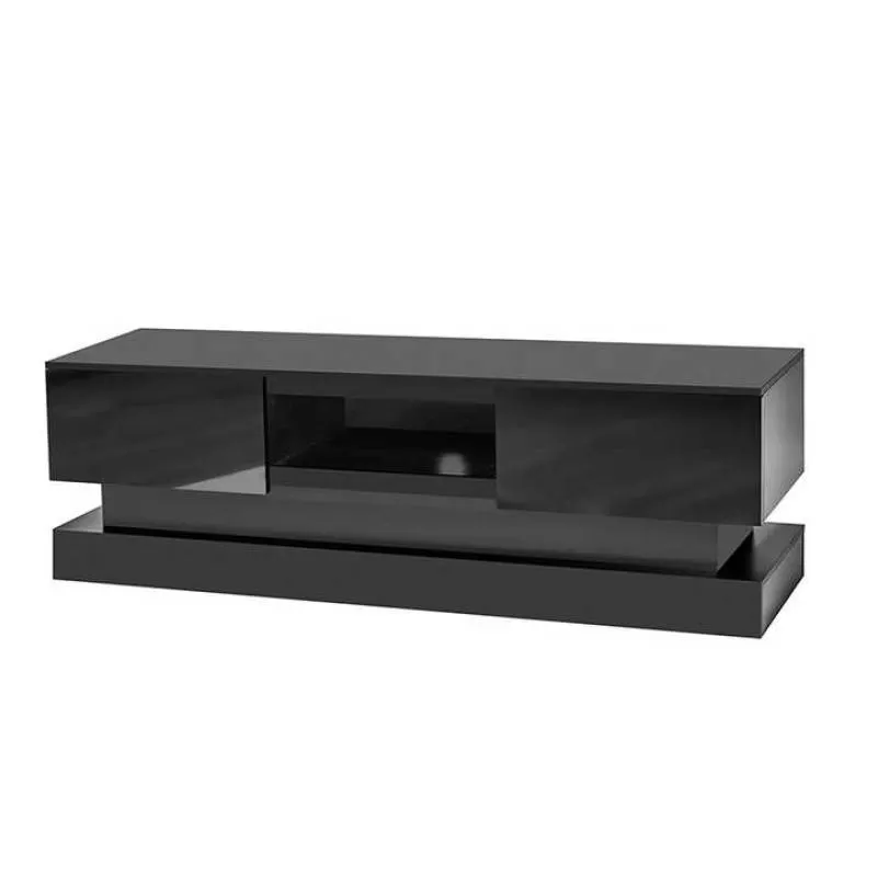 Modern Luxury Wooden TV Cabinet Design with Ample Storage Space TV Rack Furniture for Contemporary Living Rooms Bedrooms