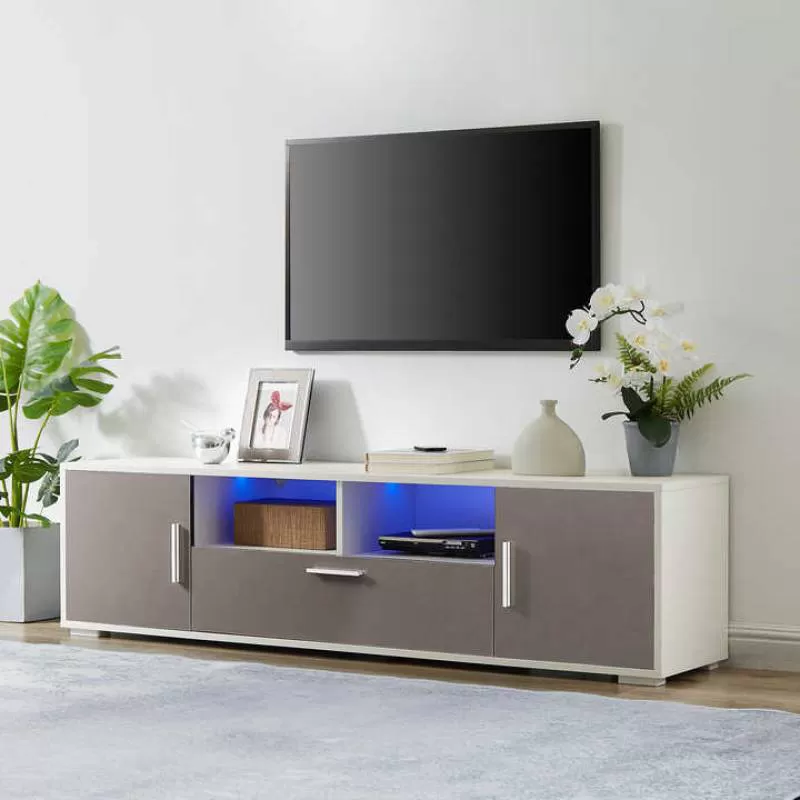 2025 JINXIANGYUAN Modern LED Wooden Decoration Family Long Tv Stand Cabinet