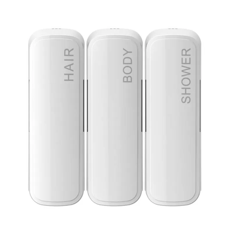 Hotel Bathroom Manual Triple 3 in 1 Refillable Bottle Shower Shampoo Dispenser Hand Cleaning Soap Dispenser 300ml Wholesales