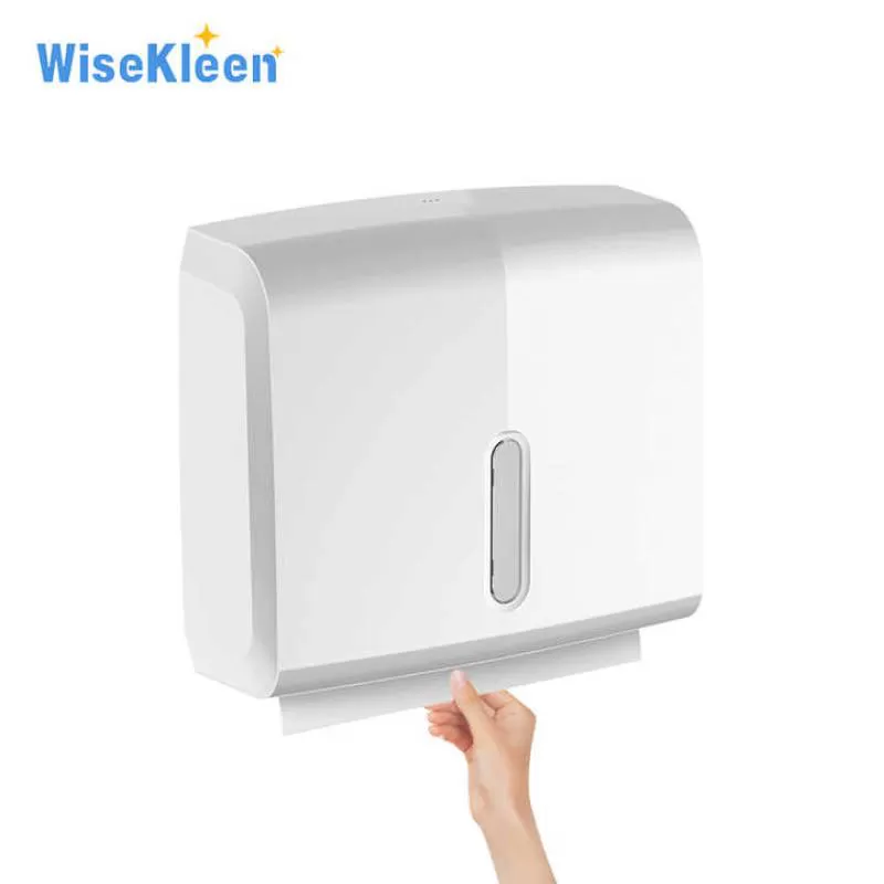 New Custom Logo Wall Mount Bathroom Kitchen Mini Multifolded Hand Towel Dispenser Max Inner Space for Paper Factory Price
