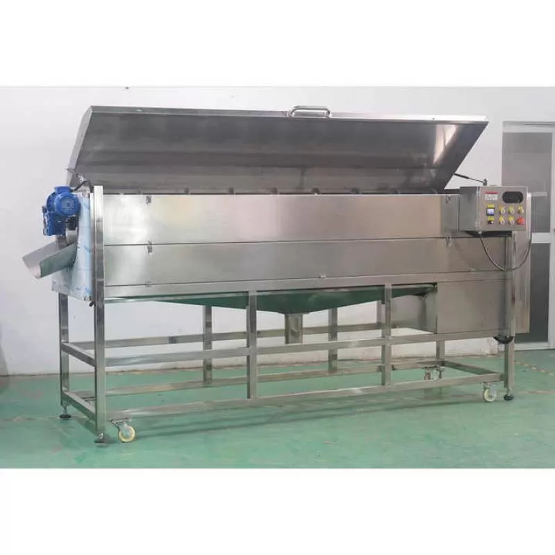 Customized 800mm Brush Type Vegetable Cleaning Machine 1.5kw Efficient Washing Cleaning Featuring New Pump Motor Engine