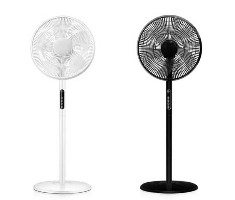 Electric Household Floor Remote Fan 16 Inches with 8 Speed Silent Wind Fan with 5 Blades Standing Fan