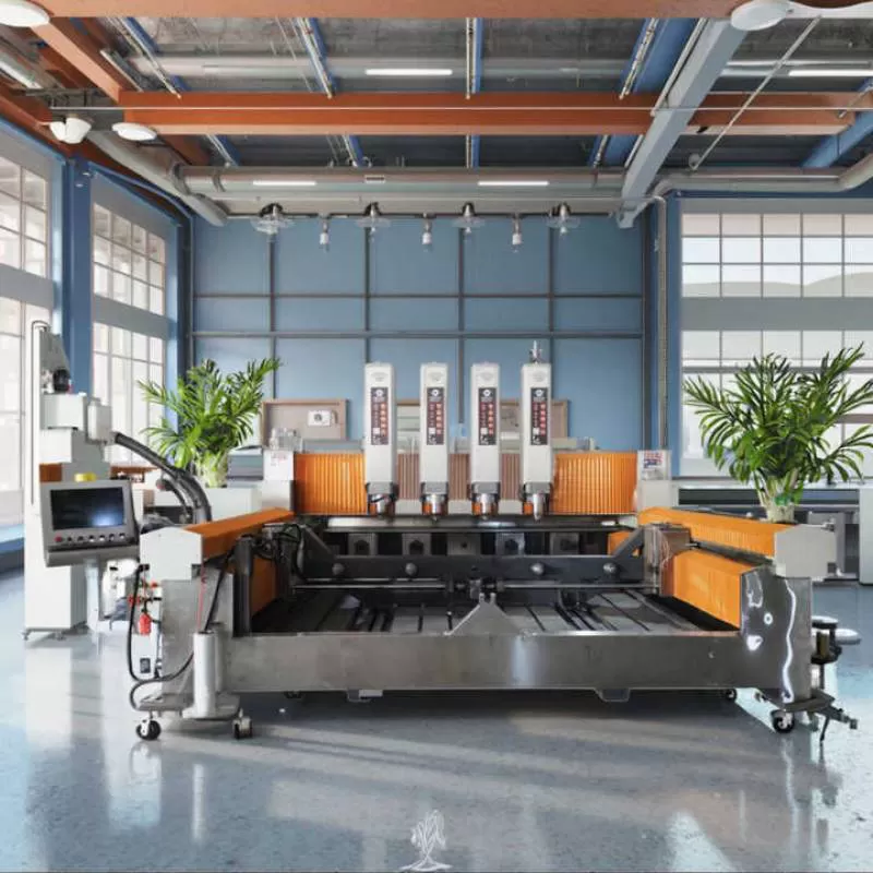 4 Axis Marble Quartz Slab Porcelain Tile Granite Stone Bridge Saw Machine For Chamfer Horse Belly Cutting