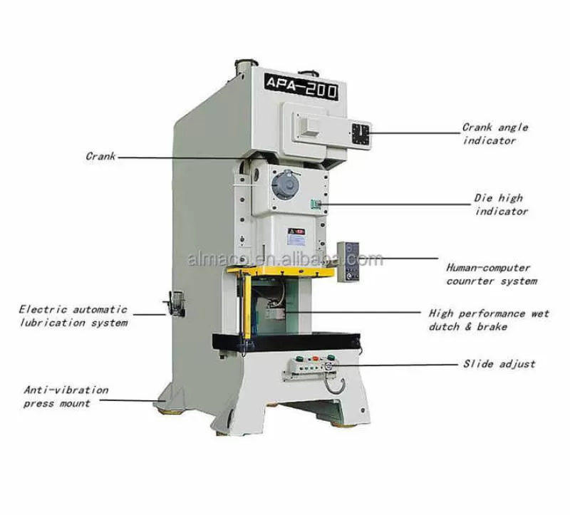 APA-200B C-type Single Point Automatic Feeder Pneumatic Power Press