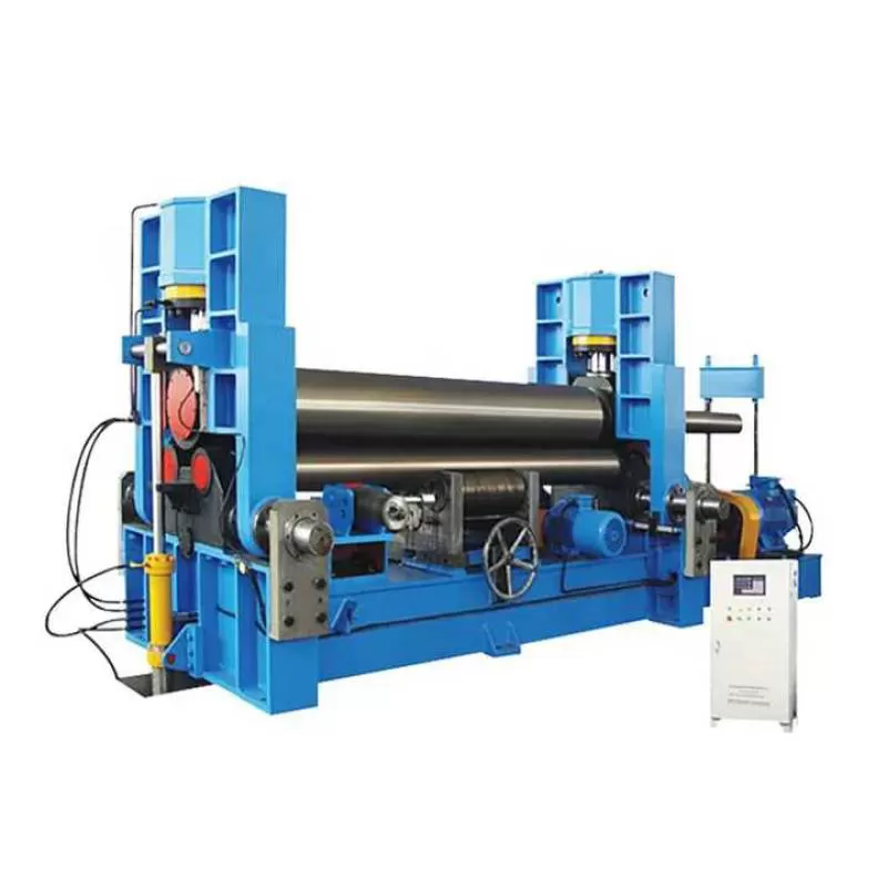 10*2000mm CNC 3 Roller Round Tube Bending Sheet Metal Plate Rolling Machine