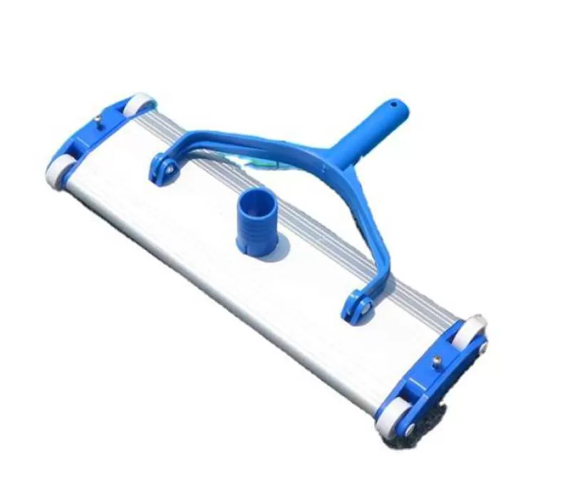 Factory Wholesale 19'' Deluxe Aluminum Alloy Swimming Pool Vacuum Cleaner Brushes Flexible Vacuum Head Pool Cleaning Plastic