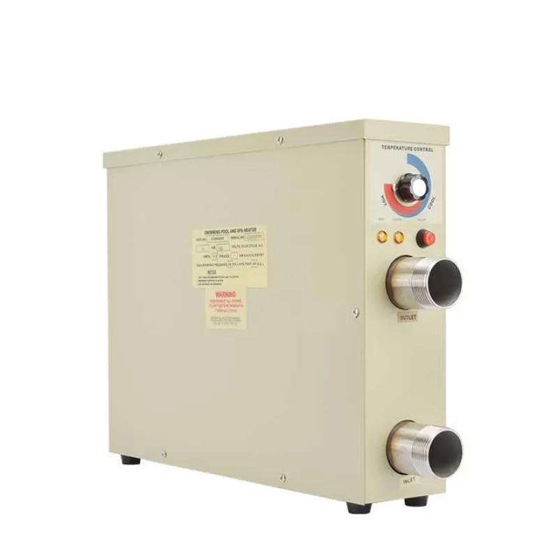 Electric Pool Heater Swimming Heat Pump 5.5KW 380V Hot Tub Water Thermostat with Touchscreeen for Above Ground Inground Pool