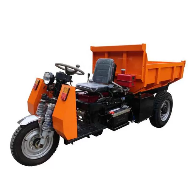 HuanSheng Construction Hydraulic Diesel Mini Dumper 18hp Mini Diesel Dumper 1500kg Mini Wheel Dumper