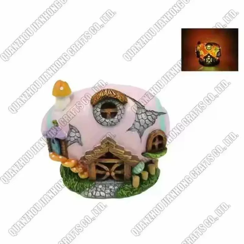 Easter Egg Outdoor Solar LED Light Resin House Garden Decoration