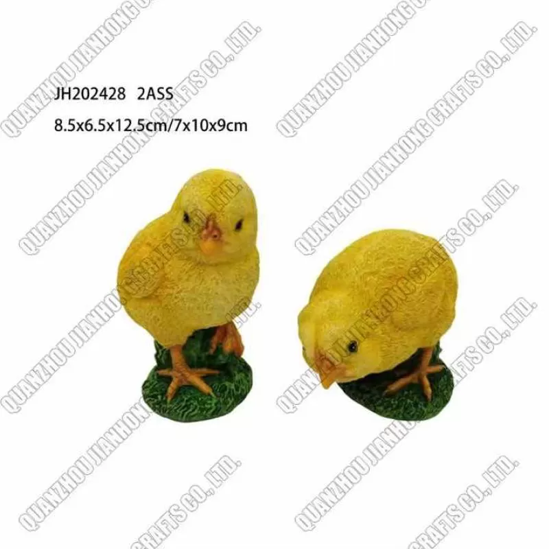 Chick Resin Figurines Sculpture Crafts Outdoor Decoration New Anime-themed Home Yard Garden Decor Garden Statue