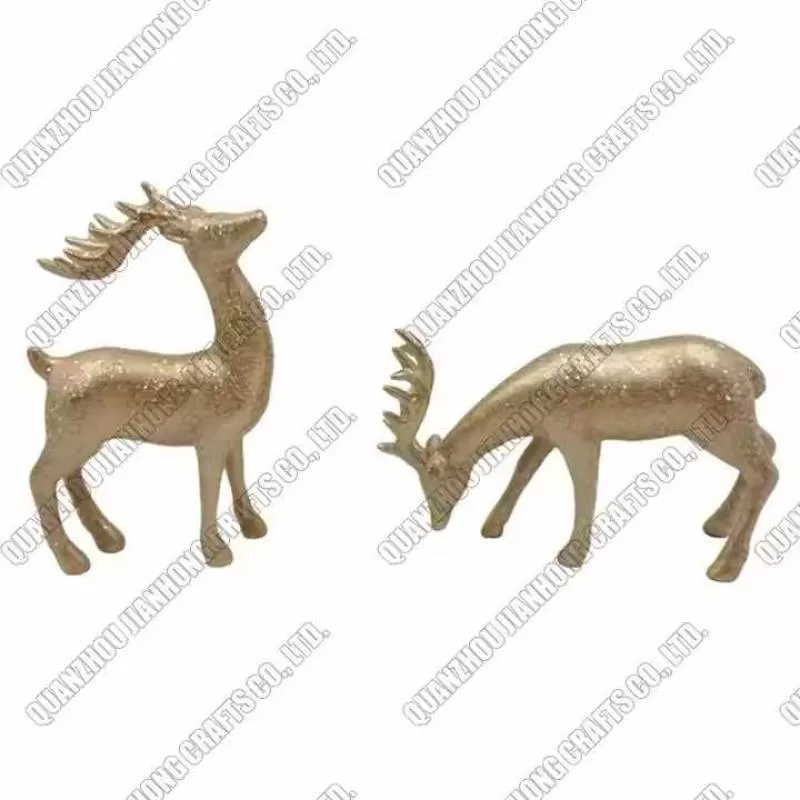 Customized Resin Deer Sculpture Festival Party Christmas Deer Statue Decoration