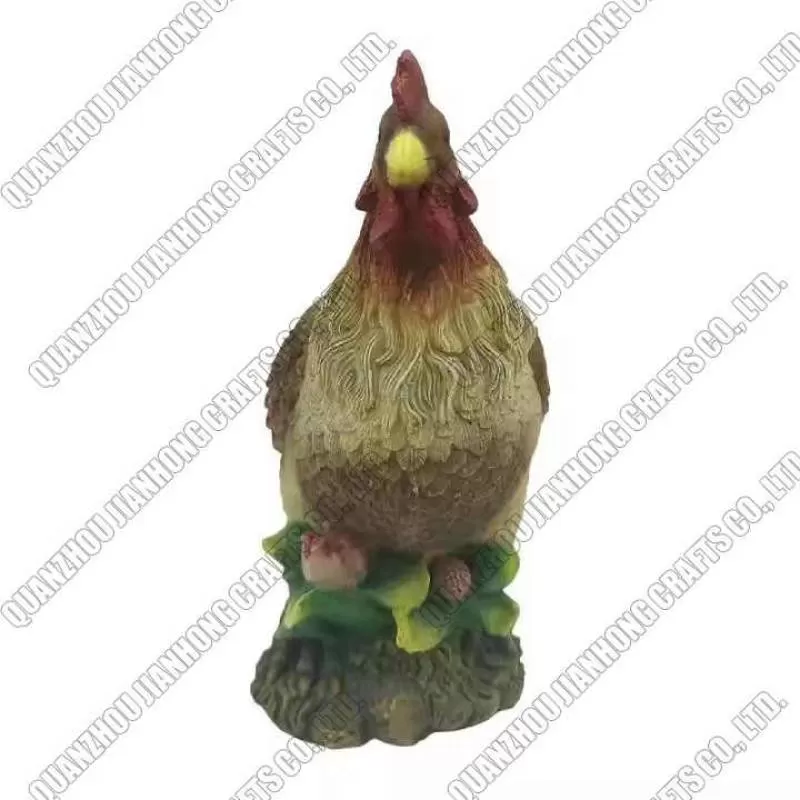 Customized Made Resin Decorative Easter Hen Statue Chicken Garden Sculptures