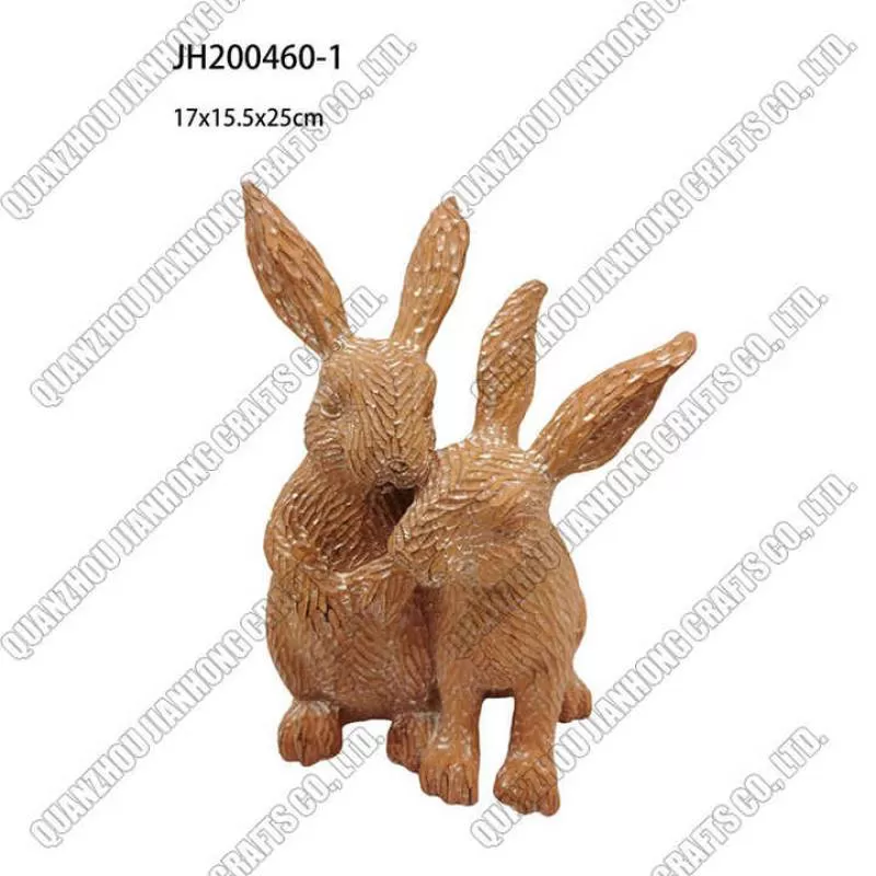 Nordic Desk Resin Statue Wedding Christmas Decorations Rabbit Sculpture