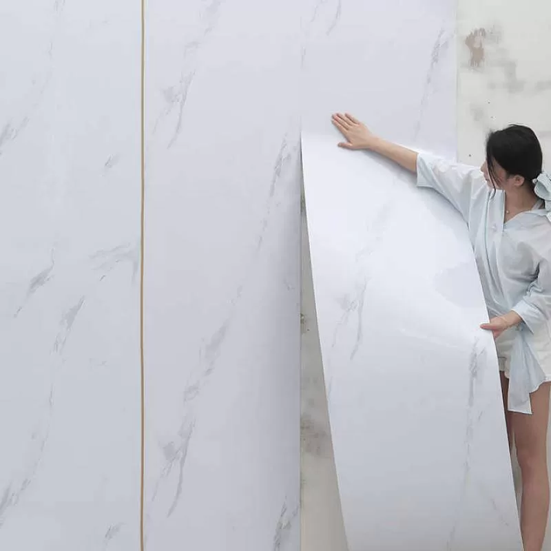 Hot Sale Marble Wall Paper Home Decor Pvc Adhesive Wallpaper New Design Wall Tile Sticker