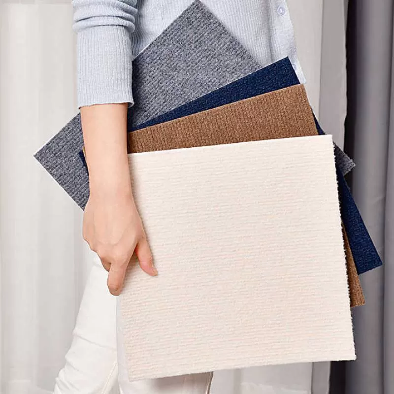 Good Quality Self Adhesive Carpet Tile Peel and Stick Anti Slip 12*12inch Carpet Square Living Room Flooring Mat Carpet