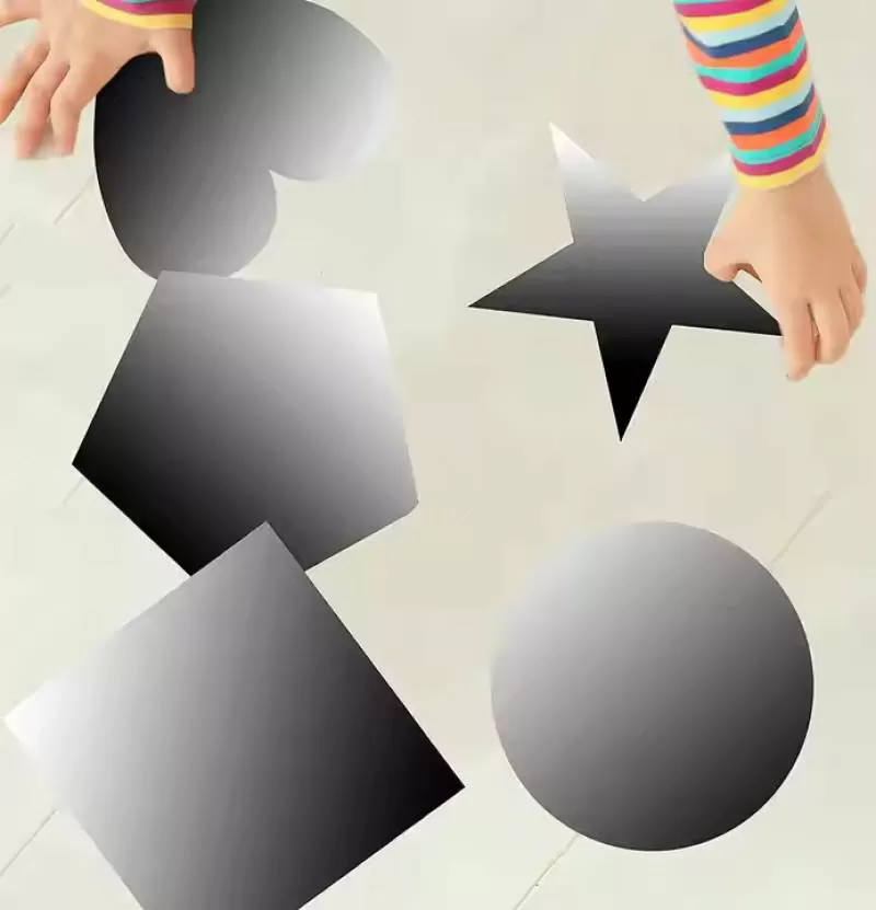 Safe Adhesive Sticker Laser Ready Plastic Wall Mirror  Mirrors Sheet