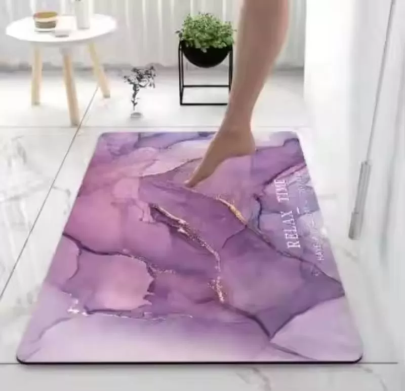 Soft Fast Absorbing Water Bathroom Rugs Mats Non-Slip Diatom Mud Floor Mat for Bathroom Kitchen