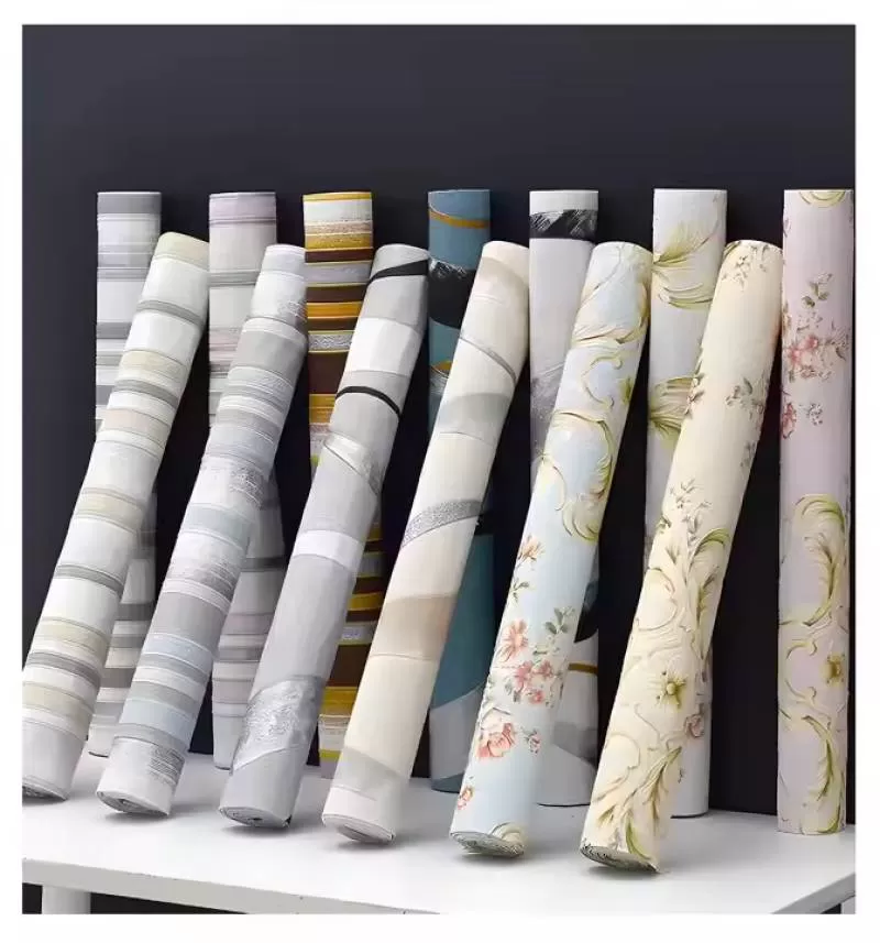 Hot Selling Peel and Stick Self Adhesive Parquet Wallpaper Roll 3D Textured Floral Embossed Foam Wallpaper
