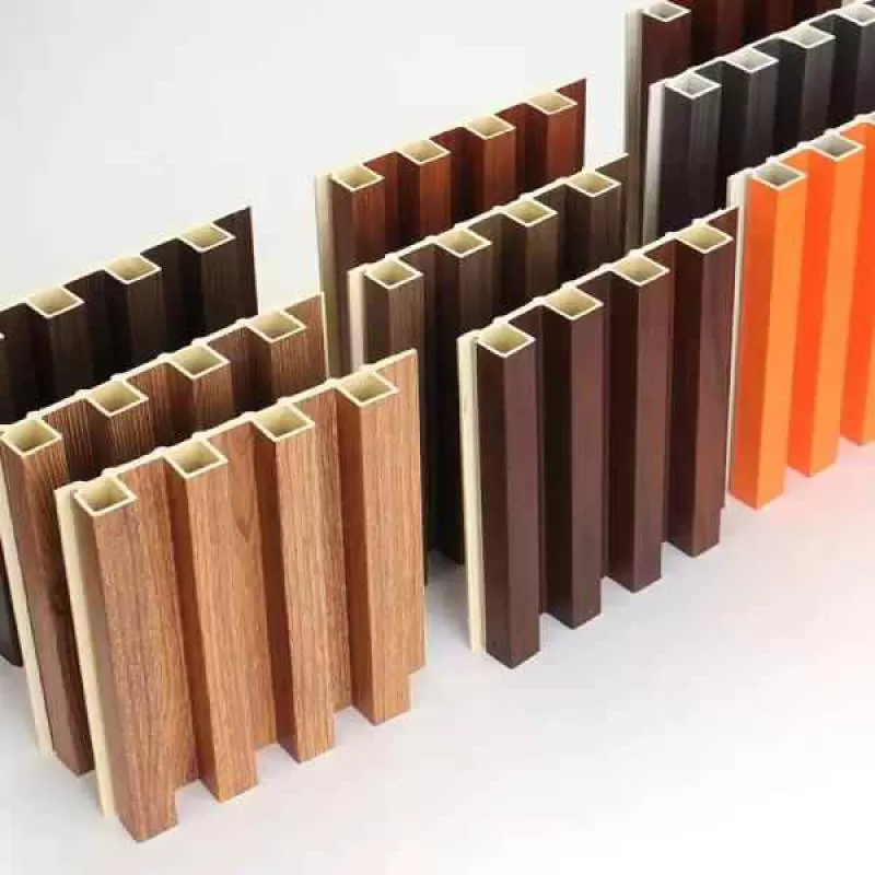 WPC Fluted Wall Panel Manufacturer Waterproof WPC Bamboo Anti Scratch TV Background Paneling Slat Wall Panel