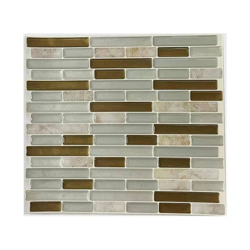 Customized Designs 3D Subway Wall Tiles Peel and Stick Waterproof Wall Panels for Kitchen Bathroom