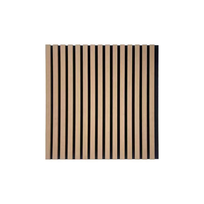 Eco-friendly MDF Acoustic Wall Panel Self Adhesive Slat Wood Veneer Wall Panel Sound Absorbing for Interior Wall Decoration