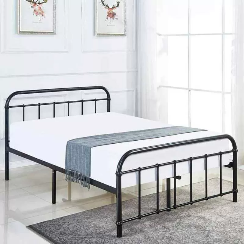 Luxury Iron Metal Double Bed Frame  with Drawers Living Room