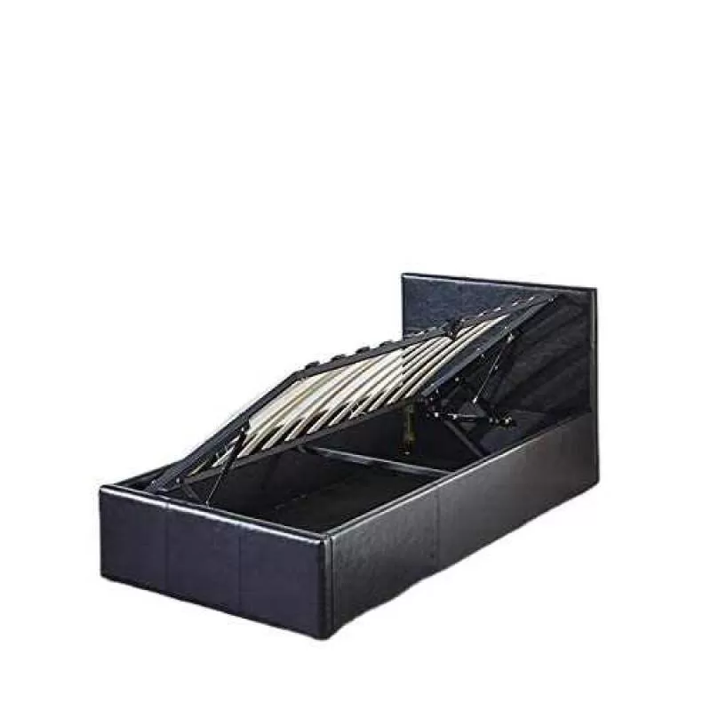Popular Black PU Side Lift  Upholstered Beds  with Storage Bed