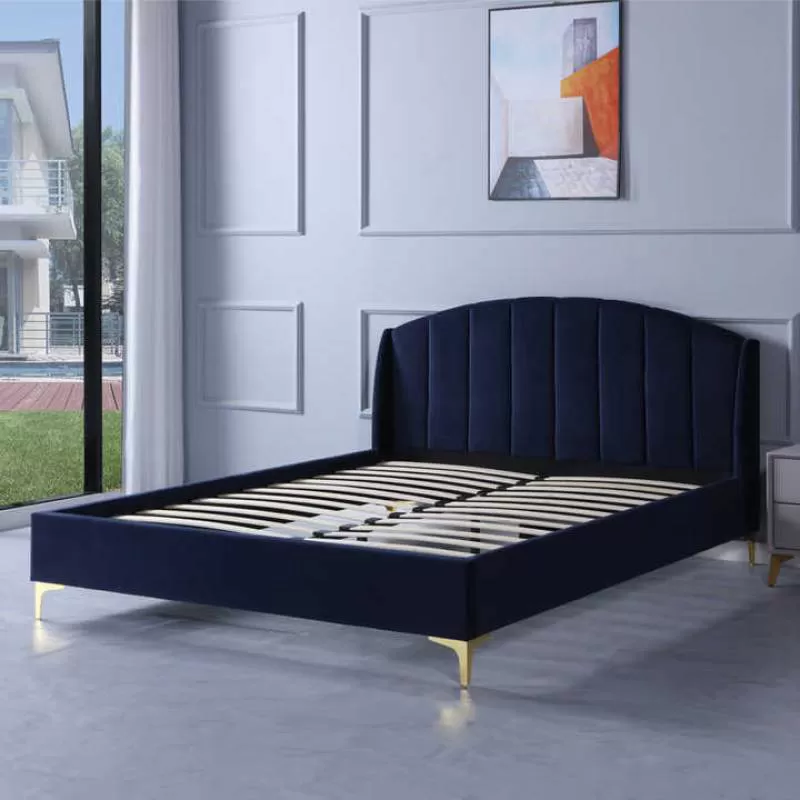 Luxury Bed Double Single Bed Sizes Children Sleep Queen Wood Metal Bed
