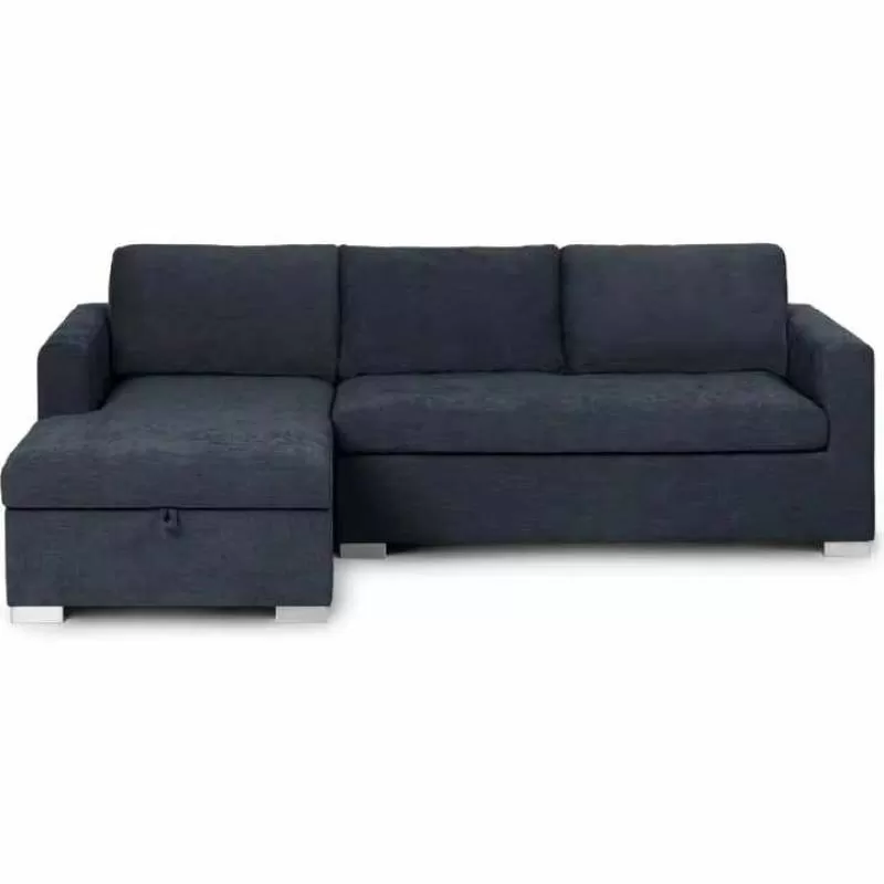 l Shape Sectional Sofa Day Bed with Storage Leather Sofa Bed