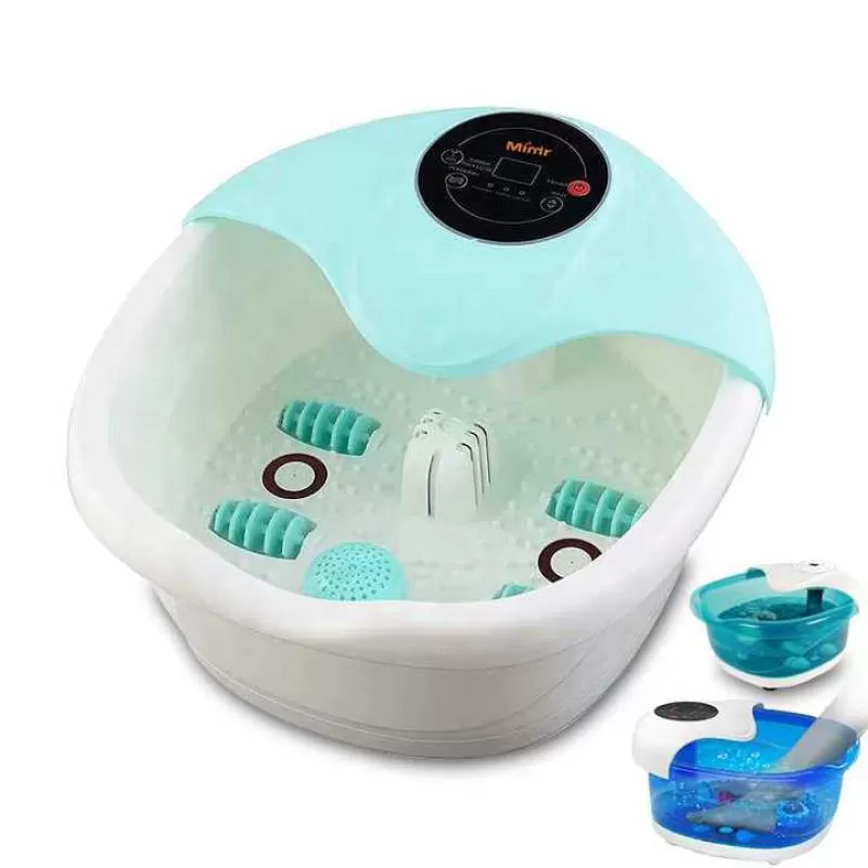 Factory Multifunction Electric Heat Infrared Vibrating Pedicure Foot Bath Massager With Round Control Panel