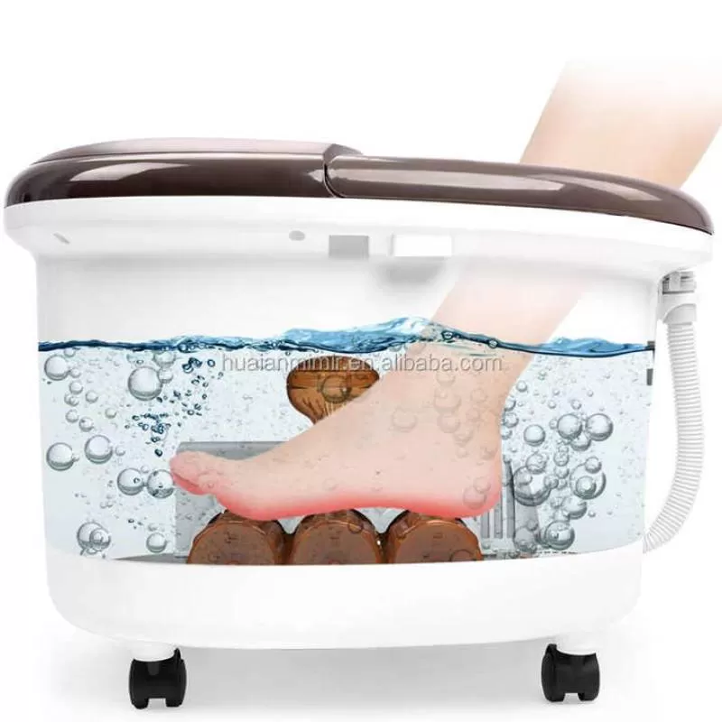 Home Use Foot Spa Massage Basin Foot Bath Spa Massager Wtih Bubble and LCD Display Temperature