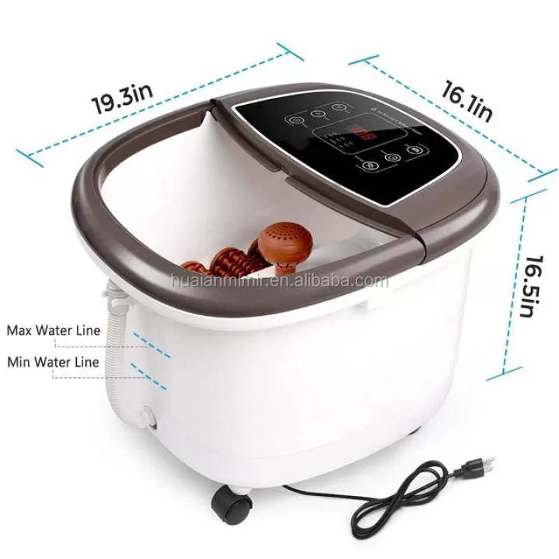 Automatic Motorized Pedicure Powerful Bubble Jet Foot Spa Bath Massager With Fast Safety PTC Heating CE ROHS ETL Certification
