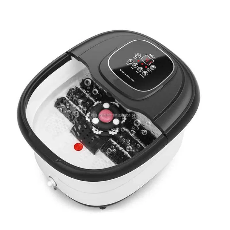 Automatic Rotary Massage Foot Soak Bath Spa Massager Machine With PTC Heat Water and Air Bubble Shiatsu Massage Rollers