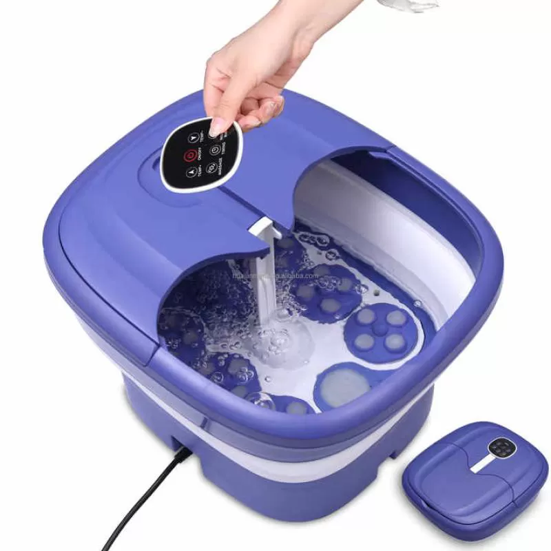 Trending Products 2024 New Arrivals Fast Heating Collapsible Foot Spa for Foot Bath Massager With Automatic Massage Rollers