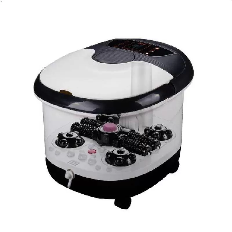 Pedicure Basin Heated Infrared Automatic Shiatsu Massage Air Bubble Foot Spa Bath Massager Machine for Foot Relax Soak Massage