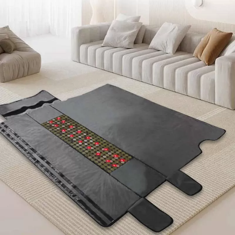 Btws Manufacturer Factory Price Custom Logo Body Wrap Heat Bian Stones Far Infrared Sauna Blanket