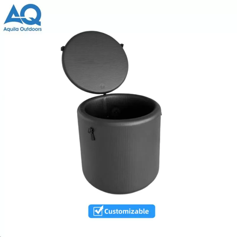Portable Foldable Small Insulated Ice Bathtub with Cover for Cold Therapy and Athletes Recovery