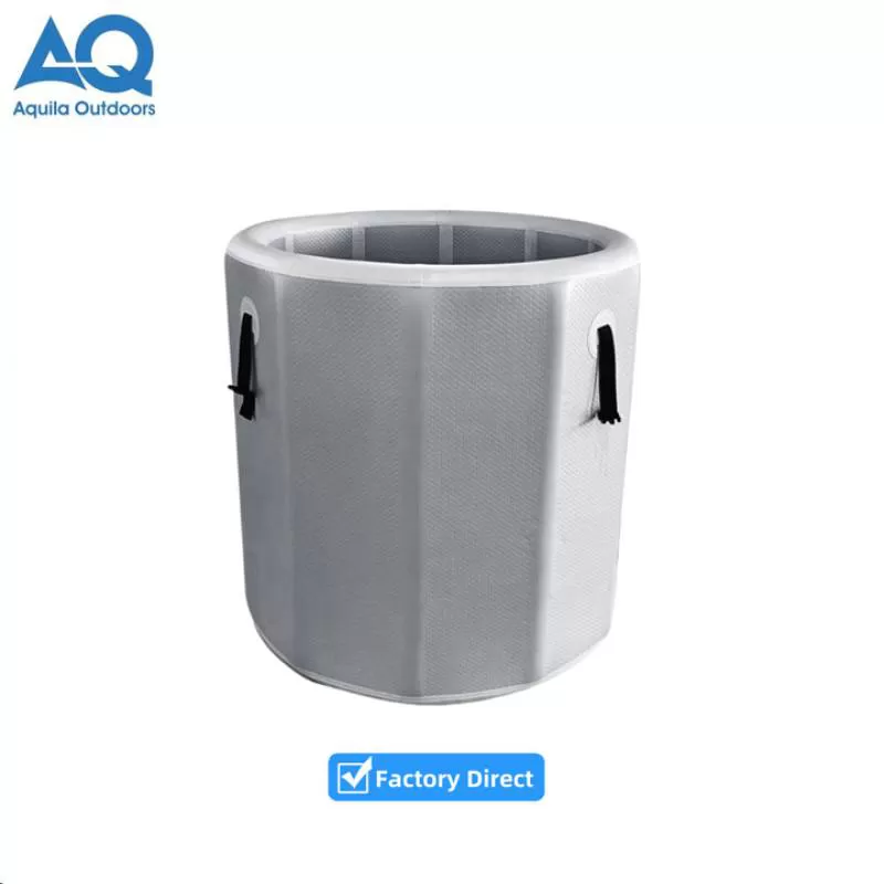 Portable Insulated White PVC Cold Therapy Custom Logo Premium Indoor Gym Use Drop Stitch Material Ice Bath