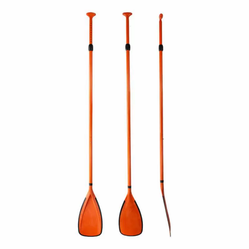 Lightweight Fiberglass Stand-Up Paddleboard Paddle with Rubber Edge for Surfing