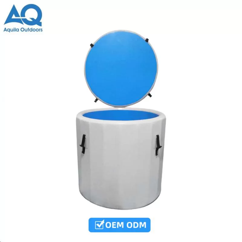 Portable Ultra Durable Cover Compact Design for Indoor Outdoor Use Customizable Logo Print Cold Therapy Recovery Ice Bath Tub
