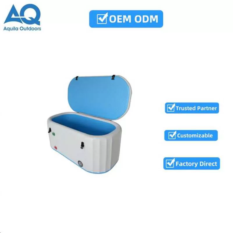 OEM High Quality Inflatable Ice Bath Tub Modern Oval Design for Cold Plunge Recovery