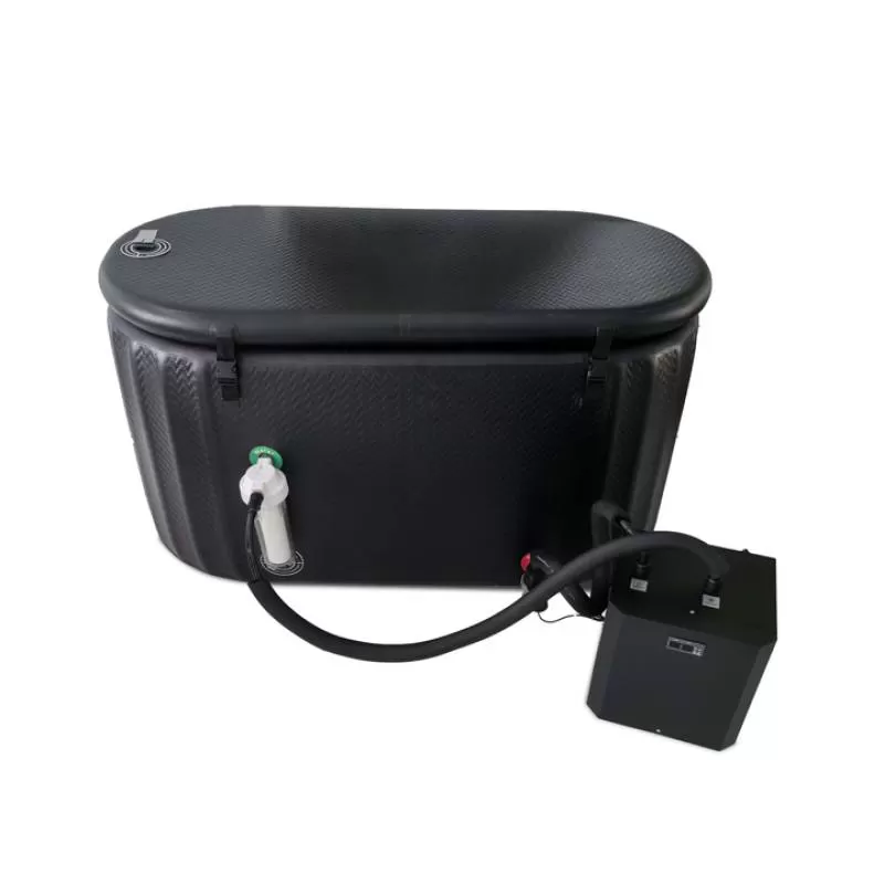 Durable Drop Stitch PVC Trade Square Oval Cold Plunge Ice Bath With Cooling Device