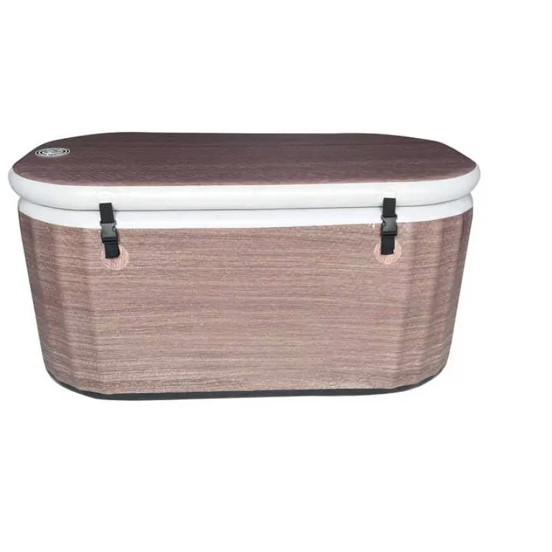 Logo Customized Custom Color Wood Look Recovery Bathtub Drop Stitch 8cm Inflatable Cold Plunge Tub Ice Bath Tub